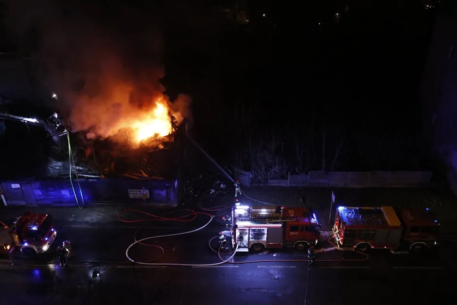 Incendiu puternic la o fabrică din zona industrială Bradu